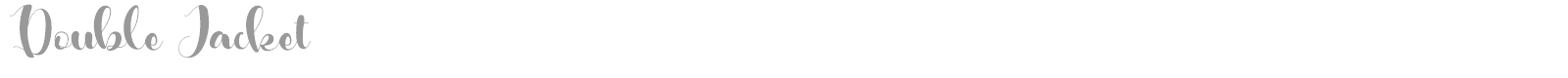 Double Jacket font preview